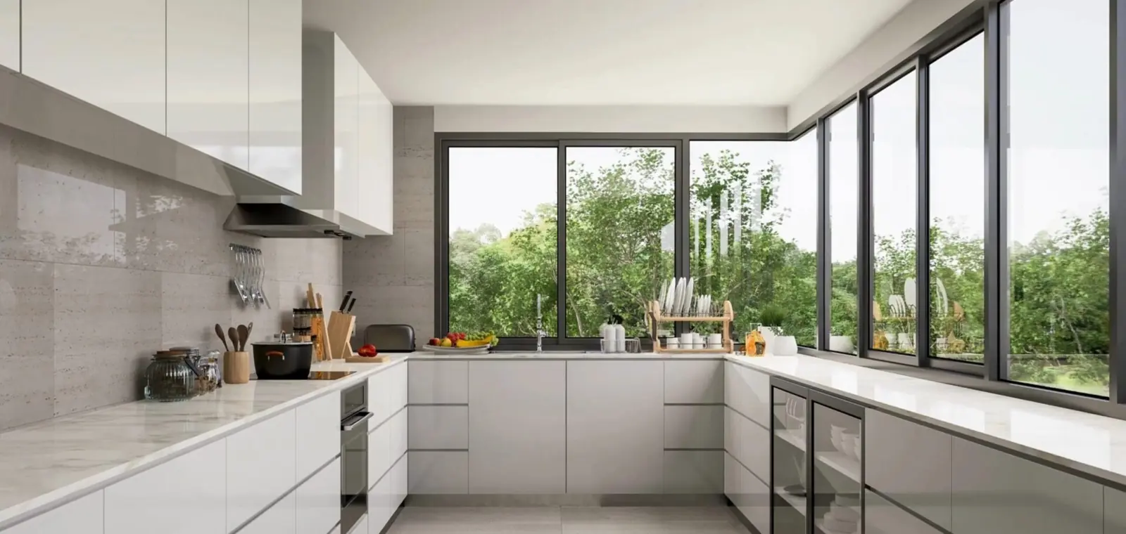 Walkthrough of a finished custom kitchen